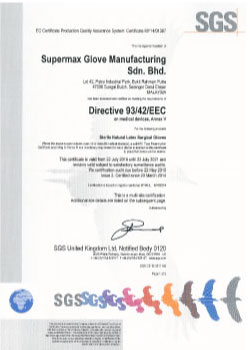 Europe CE 0120 Mark Directive 93/42/EEC